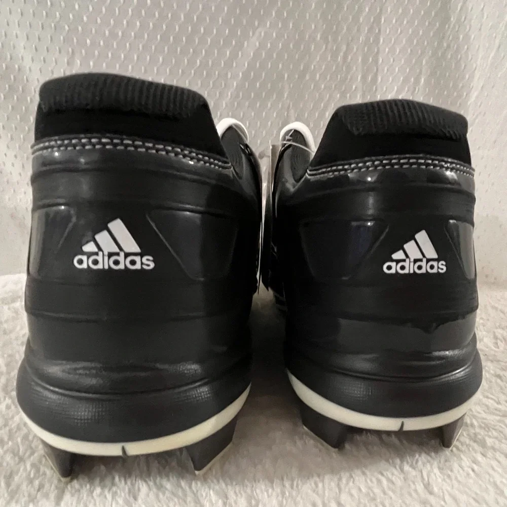 Adidas PowerAlley 2 TPU Men's Metal Baseball Cleats Size 15 Black White (D73940)